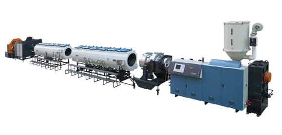 常用口徑 HDPE 管、PP 化工管及 MPP 電力護套管擠出生產(chǎn)線